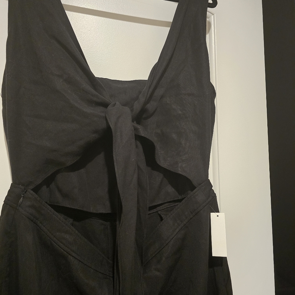 NWT VETTA Capsule Apron Wide Leg Pants Size 16 Black